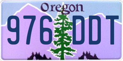 OR license plate 976DDT
