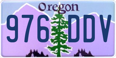 OR license plate 976DDV