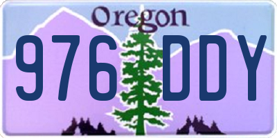 OR license plate 976DDY