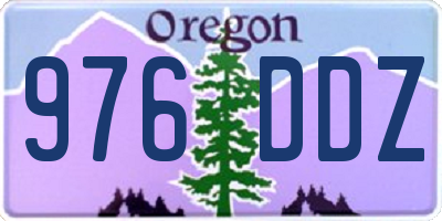 OR license plate 976DDZ