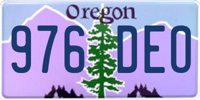 OR license plate 976DEO