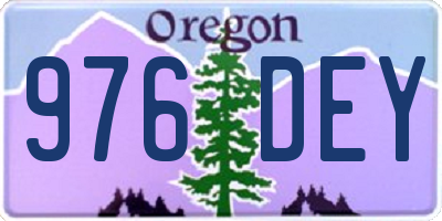 OR license plate 976DEY