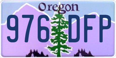 OR license plate 976DFP