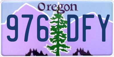 OR license plate 976DFY