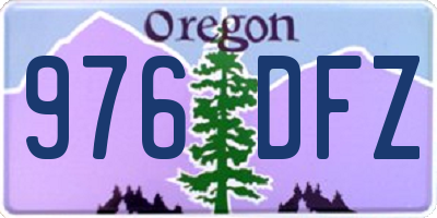 OR license plate 976DFZ