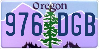 OR license plate 976DGB