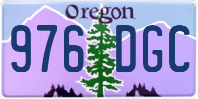 OR license plate 976DGC