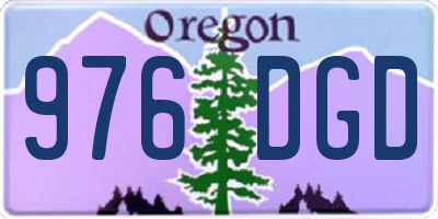 OR license plate 976DGD