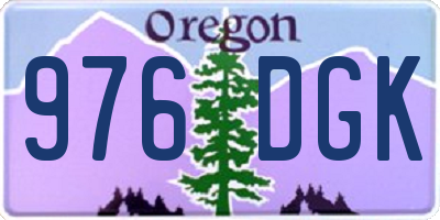 OR license plate 976DGK