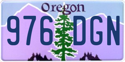 OR license plate 976DGN