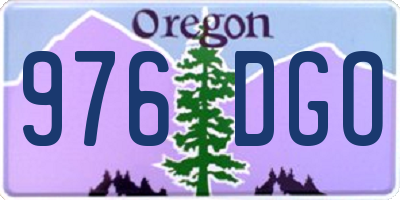 OR license plate 976DGO