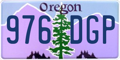 OR license plate 976DGP