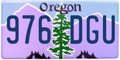 OR license plate 976DGU