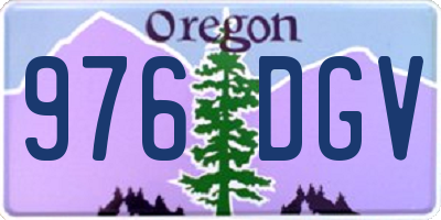 OR license plate 976DGV