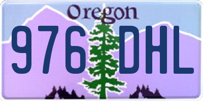 OR license plate 976DHL