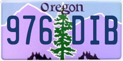 OR license plate 976DIB