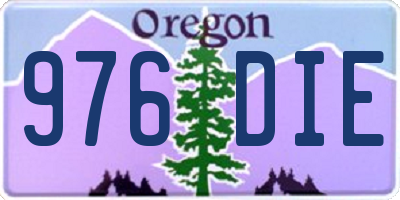 OR license plate 976DIE