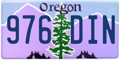 OR license plate 976DIN