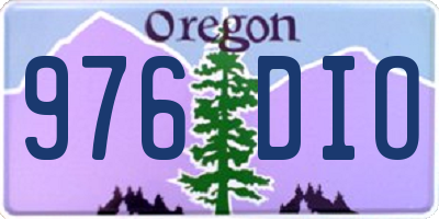 OR license plate 976DIO