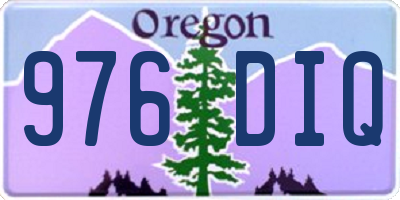 OR license plate 976DIQ