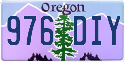 OR license plate 976DIY
