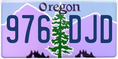 OR license plate 976DJD