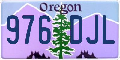 OR license plate 976DJL