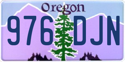 OR license plate 976DJN