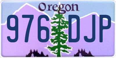 OR license plate 976DJP