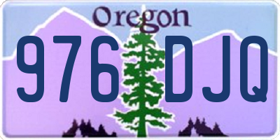 OR license plate 976DJQ