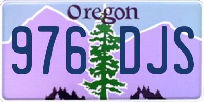 OR license plate 976DJS