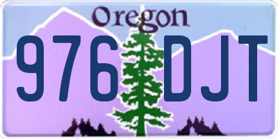 OR license plate 976DJT