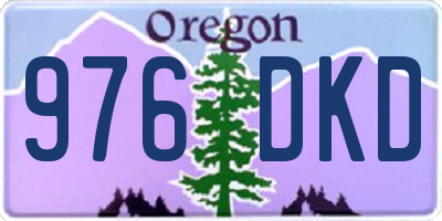 OR license plate 976DKD