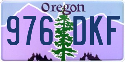 OR license plate 976DKF