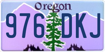 OR license plate 976DKJ