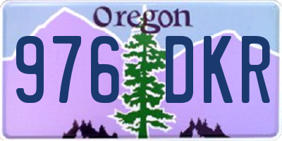 OR license plate 976DKR