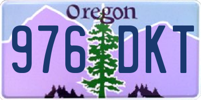 OR license plate 976DKT