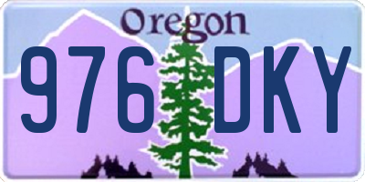 OR license plate 976DKY