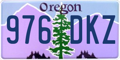 OR license plate 976DKZ