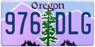 OR license plate 976DLG