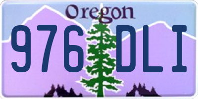 OR license plate 976DLI