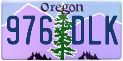 OR license plate 976DLK