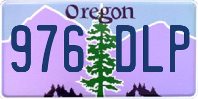 OR license plate 976DLP