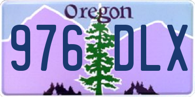 OR license plate 976DLX