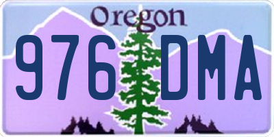 OR license plate 976DMA