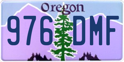 OR license plate 976DMF