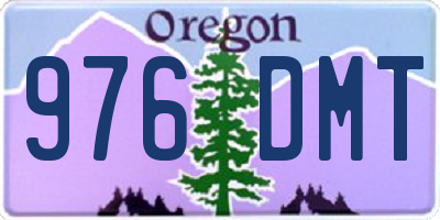 OR license plate 976DMT
