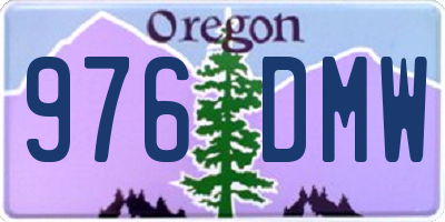 OR license plate 976DMW