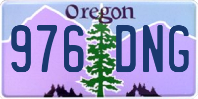 OR license plate 976DNG