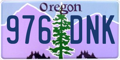 OR license plate 976DNK